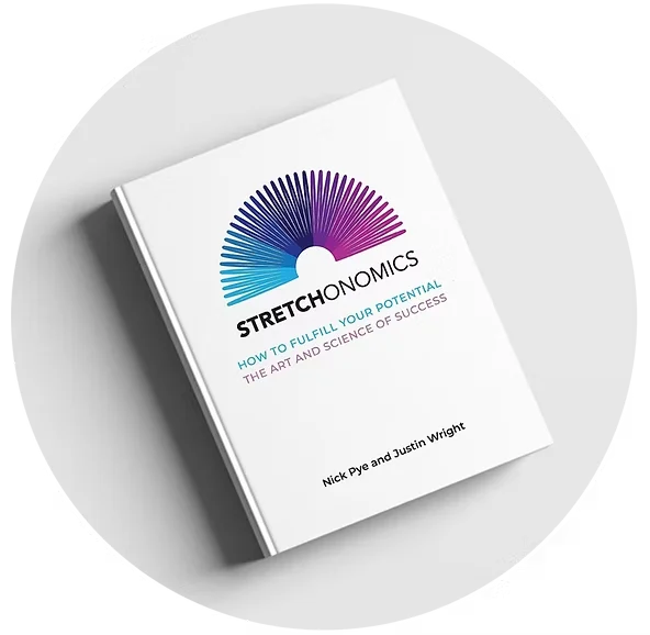 Stretchonomics book cover - How to Fulfill Your Potential, The Art and Science of Success - written by Mangrove Consulting founders Nick Pye and Justin Wright