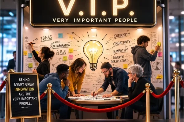 People working in an innovation team - illustrating why human culture and behaviour are the key drivers of FMCG innovation success.